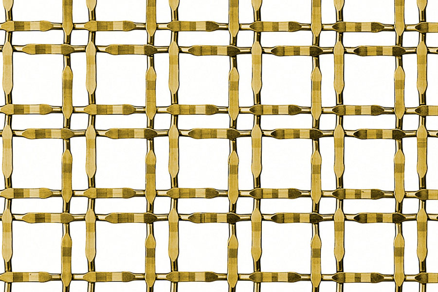 Architectural brass wire mesh